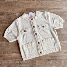 Load image into Gallery viewer, Puff Sleeve Button Up Sweater