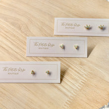 Load image into Gallery viewer, Tiny Opal Screw-back Stud Earrings 286