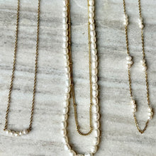 Load image into Gallery viewer, 18k Gold Non-Tarnish Freshwater Pearl Necklaces - 287