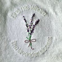 Load image into Gallery viewer, Embroidered Lavender Tee