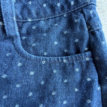 Load image into Gallery viewer, Denim Polkadot Mini Skirt