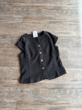 Load image into Gallery viewer, Cap Sleeve Tweed Jacket