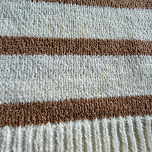 Load image into Gallery viewer, Khaki Stripe Sleeveless Knit Top