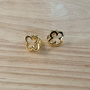 11.5mm Open Clover Huggie Earrings 268