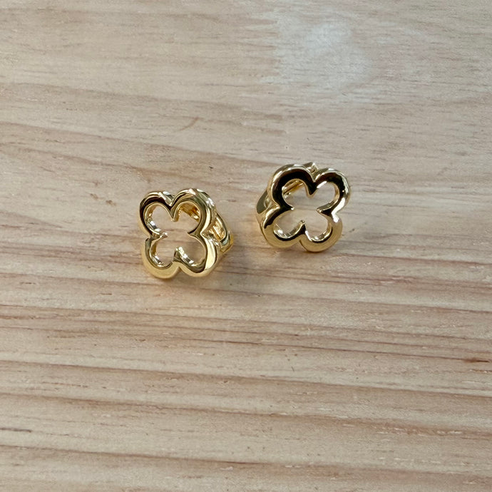 11.5mm Open Clover Huggie Earrings 268