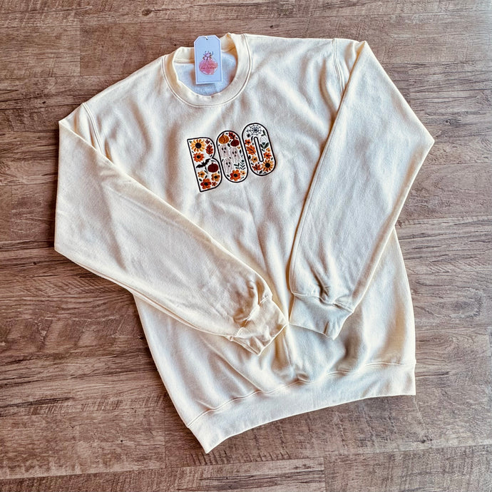 Embroidered BOO Sweatshirt