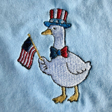 Load image into Gallery viewer, Embroidered Patriotic Goose Tee