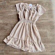 Load image into Gallery viewer, Taupe Stripe Mini Dress