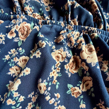 Load image into Gallery viewer, Ditsy Navy Wrap Mini Dress