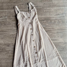 Load image into Gallery viewer, Striped Button Down Midi Dress