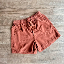 Load image into Gallery viewer, Rust Tencel Shorts