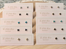 Load image into Gallery viewer, Ivy Flower Gemstone Stud Earrings 269