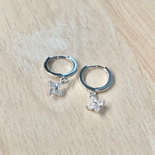 Load image into Gallery viewer, Four Leaf Clover Dangle Hoop Earrings 272