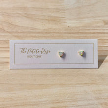 Load image into Gallery viewer, Tiny Opal Screw-back Stud Earrings 286