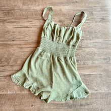 Load image into Gallery viewer, Heart Print Smocked Romper