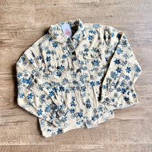 Load image into Gallery viewer, Floral Cropped Denim Jacket