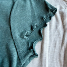 Load image into Gallery viewer, Cotton Modal Lettuce Trim Crop Top