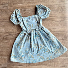 Load image into Gallery viewer, Floral Denim Puff Sleeve Mini Dress