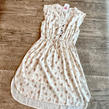 Load image into Gallery viewer, White Floral A-line Mini Dress