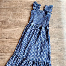 Load image into Gallery viewer, Plaid Smocked Midi Dress