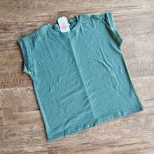 Load image into Gallery viewer, Cotton Modal Slub Rolled Sleeve Tee