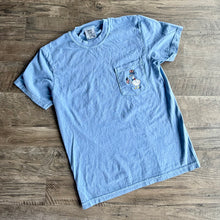 Load image into Gallery viewer, Embroidered Patriotic Goose Pocket Tee