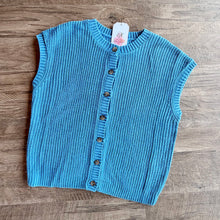 Load image into Gallery viewer, Short Sleeve Button Down Cardigan Vest