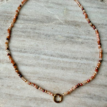Load image into Gallery viewer, Dainty Beaded Circle Necklace - 290