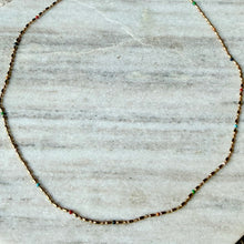 Load image into Gallery viewer, 18k Gold Dainty Multi Color Necklace - 289