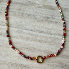 Load image into Gallery viewer, Dainty Beaded Circle Necklace - 290