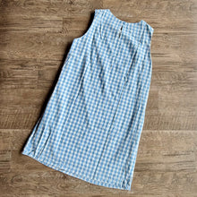 Load image into Gallery viewer, Blue Gingham Mini Dress