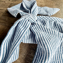 Load image into Gallery viewer, Blue Stripe Sleeveless Tie Top