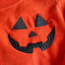 Load image into Gallery viewer, Embroidered Youth Jack-O-Lantern Tee