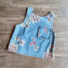 Load image into Gallery viewer, Vintage Floral Denim Pocket Top