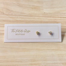 Load image into Gallery viewer, Tiny Opal Screw-back Stud Earrings 286