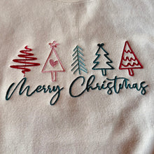 Load image into Gallery viewer, Embroidered Christmas Tree Sweatshirt