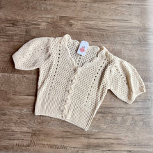Load image into Gallery viewer, Short Sleeve Scallop Cardigan