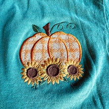 Load image into Gallery viewer, Embroidered Pumpkin/Sunflower Tee