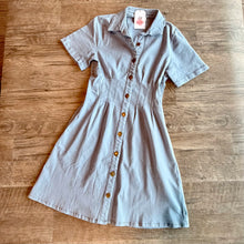 Load image into Gallery viewer, Pleated Button Down Mini Dress