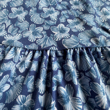 Load image into Gallery viewer, Blue Floral Surplice Mini Dress