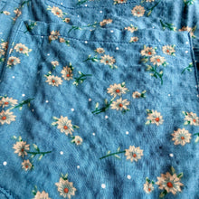 Load image into Gallery viewer, Blue Floral Overalls