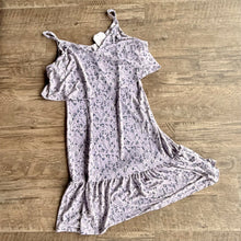 Load image into Gallery viewer, Ditsy Lavender Layered Mini Dress