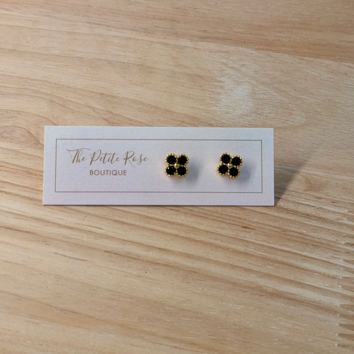 Black Clover Stud Earrings 264