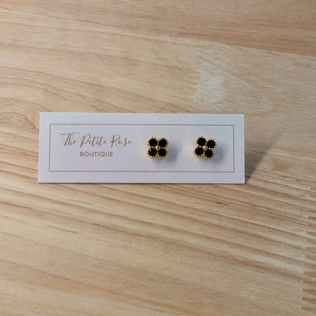 Black Clover Stud Earrings 264